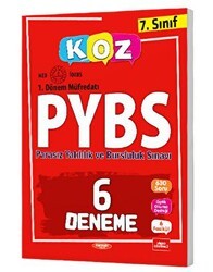 Kurmay Yayınları KOZ 7. Sınıf PYBS 6 Deneme - 1