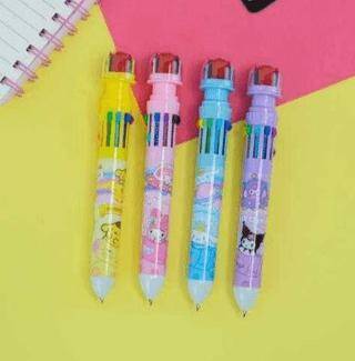 Kuromi 8203 10 Renk Mühür Başlıklı Tükenmez Kalem - 1