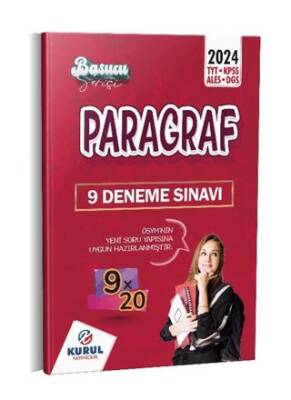 Kurul Yayıncılık 2024 Başucu Serisi Tüm Sınavlar İçin 9x20 Paragraf Denemeleri - 1