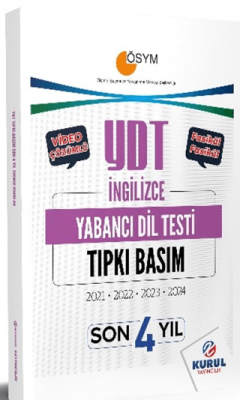 Kurul Yayıncılık YDT İngilizce Son 4 Yıl Tıpkı Basım Çıkmış Sorular ve Video Çözümleri - 1