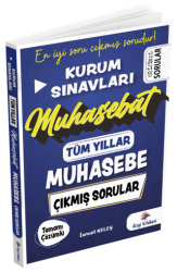 Kurum Sınavları Muhasebe Muhasebat Çıkmış Sorular Tüm Yıllar Çözümlü - Dizgi Kitap