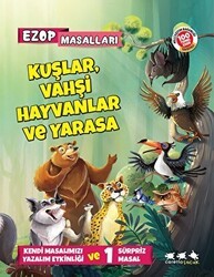 Kuşlar, Vahşi Hayvanlar Ve Yarasa - Ezop Masalları - Caretta Yayıncılık