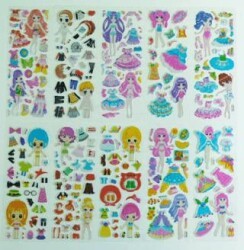 Kuzey Kız Giydirme Sticker Seti - Kuzey