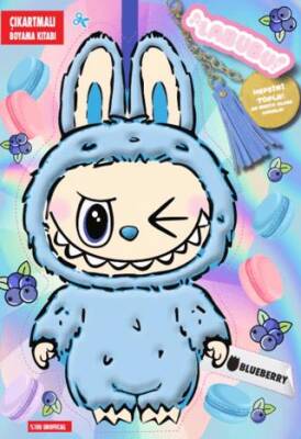 Labubu Blueberry Çılgın Koleksiyon – Çıkartmalı Boyama Kitabı - 1