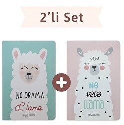 Lama Düz Twins 2 Defter Takım - Elaspaper