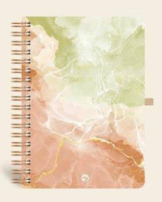 Le Color Akademik Ajanda Spiralli 24-25 Marble Yeşil - 1