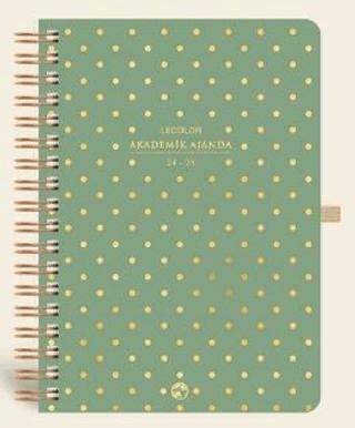 Le Color Akademik Ajanda Spiralli 24-25 Shine Yeşil - 1