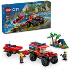 Lego City 4X4 Kurtarma Botlu İtfaiye Kamyonu 60412 - Lego