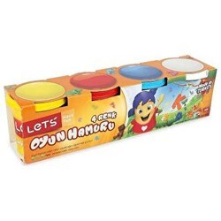 LETS 4 Renk Oyun Hamuru 440 g - Lets
