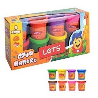Lets 8 Renk Oyun Hamuru 800 Gr - L8348 - 1