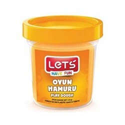 Lets 8440-16 Tek Renk Oyun Hamuru 115Gr Neon Turuncu - Lets