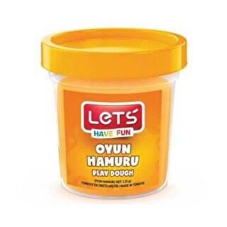 Lets 8440-16 Tek Renk Oyun Hamuru 115Gr Neon Turuncu - 1