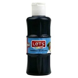 Lets Akrilik Boya 100 Ml Siyah L5759 - Lets