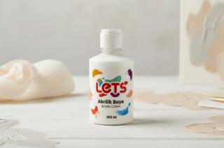 Let’s Akrilik Boya Beyaz 250 ml - 1