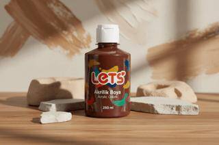 Let’s Akrilik Boya Kahverengi 250 ml - 1