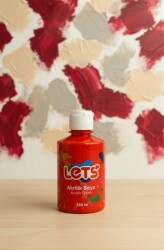 Let’s Akrilik Boya Kırmızı 250 ml - Lets