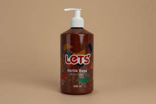 Let’s Akrilik Boya Kahverengi 500 ml - 1