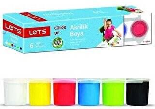 LETS Akrilik Boya Ana Renkler 25 ml 6 Renk - 1