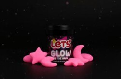 Let`s Karanlıkta Parlayan Oyun Hamuru Pembe 110g - Lets