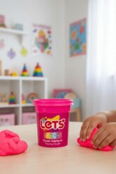 Let`s Neon Oyun Hamuru Pembe 110g - Lets
