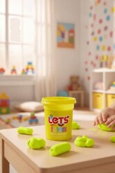 Let`s Neon Oyun Hamuru Sarı 110g - Lets