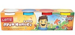 LETS 4 Renk Oyun Hamuru 226 g - Lets
