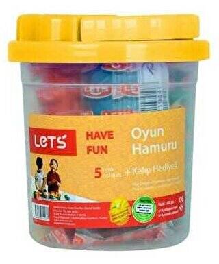 Lets Oyun Hamuru 5 Renk 100 Gr L8100 - 1