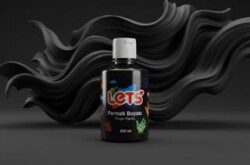 Let`s Parmak Boyası Siyah 250 ml - Lets