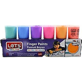 Lets Parmak Boyası Pastel Renkler 6 Renk- L-5500P - 1
