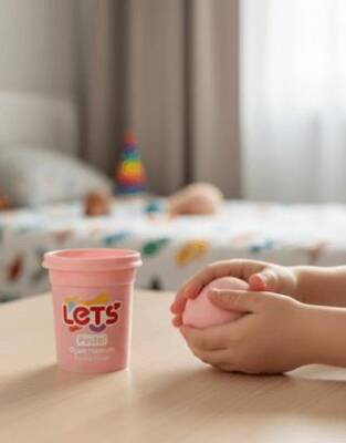Let`s Pastel Oyun Hamuru Pembe 110g - 1