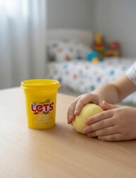 Let`s Pastel Oyun Hamuru Sarı 110g - Lets