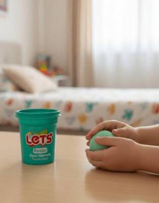 Let`s Pastel Oyun Hamuru Yeşil 110g - 1