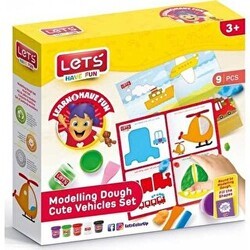 LETS Sevimli Araçlar Oyun Hamuru Matı Seti - Lets