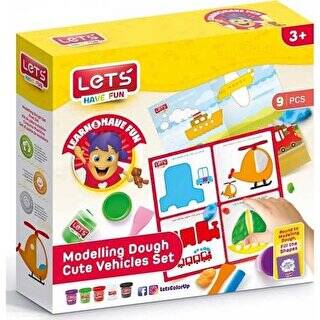 LETS Sevimli Araçlar Oyun Hamuru Matı Seti - 1