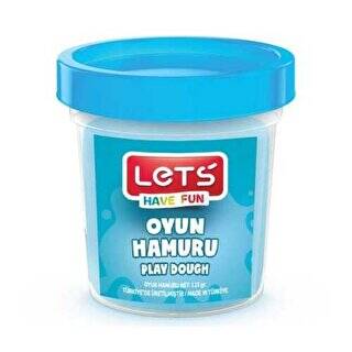 LETS Tek Renk Oyun Hamuru Mavi 110 g - 1