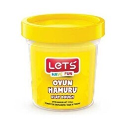 LETS Tek Renk Oyun Hamuru Sarı 110 g - Lets