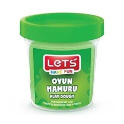 LETS Tek Renk Oyun Hamuru Yeşil 110 g - Lets