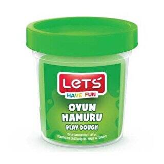 LETS Tek Renk Oyun Hamuru Yeşil 110 g - 1