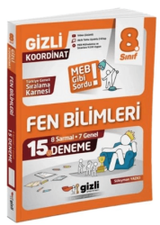LGS 8. Sınıf Fen Bilimleri 15’li Deneme - Gizli Yayınları