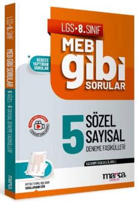 LGS 8. Sınıf MEB Gibi Sorular Fasiküller Halinde 5 Sözel ve Sayısal Deneme - 1