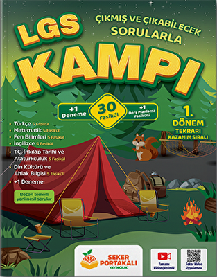 Şeker Portakalı Yayıncılık LGS Kampı 1. Dönem Tekrarı 30 Fasikül - 1