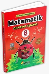 Aydın Yayınları LGS Matematik 8 Deneme - Aydın Yayınları
