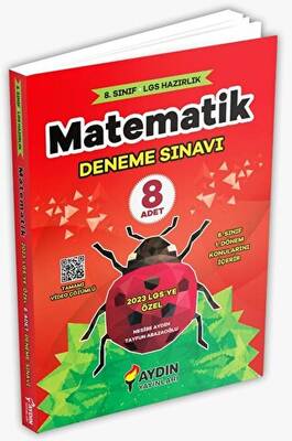 Aydın Yayınları LGS Matematik 8 Deneme - 1