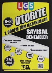 Tandem Yayınları LGS Otorite 1. Dönem Sayısal Denemeler - Tandem Yayınları