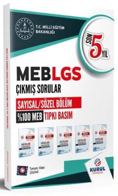 LGS Son 5 Yıl Tıpkı Basım Çıkmış Soru Kitapçıkları - 1