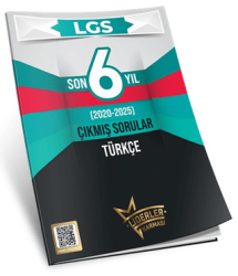 LGS Son 6 Yıl Türkçe Çıkmış Sorular 2020-2025 - Liderler Karması Yayınları