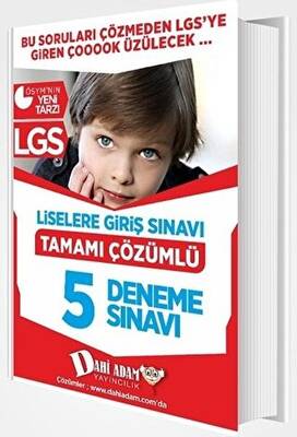 Dahi Adam Yayıncılık LGS Tamamı Çözümlü 5 Deneme - 1