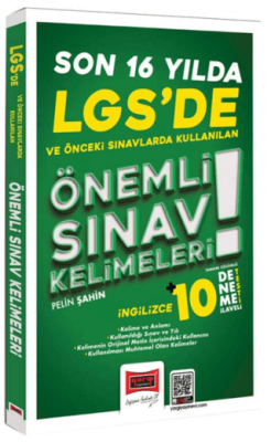 LGS`de Son 16 Yılda Kullanılan Önemli İngilizce Sınav Kelimeleri - 1