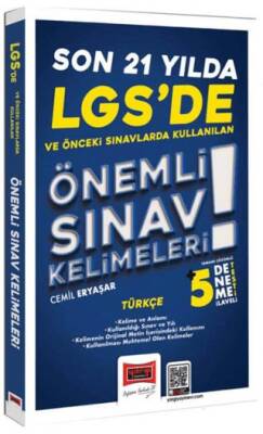 LGS`de Son 21 Yılda Çıkan Önemli Türkçe Sınav Kelimeleri - 1