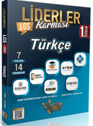 LGS 1.Dönem Türkçe Denemeleri 7 Yayın 14 Deneme - Liderler Karması Yayınları